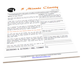 Find Your Focus with 5 Minute Clarity